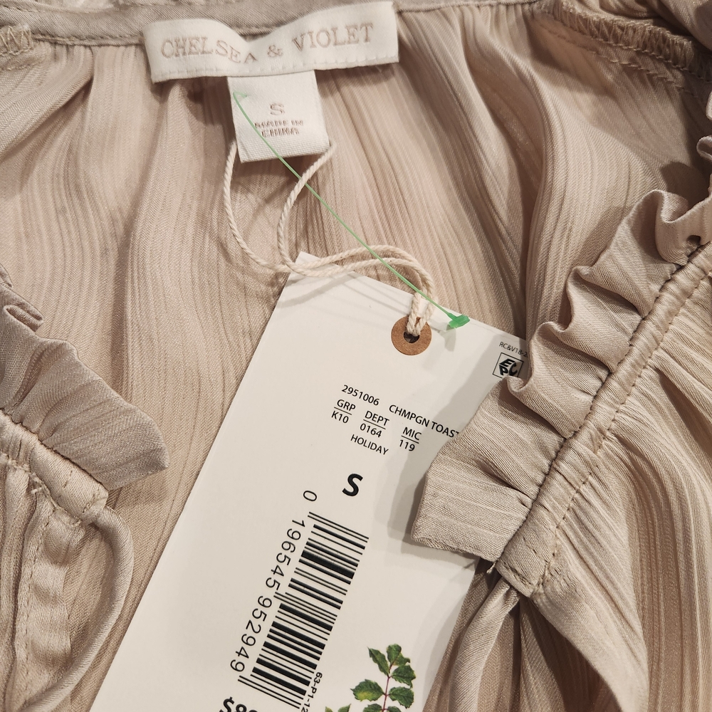 Chelsea & Violet Cream Ruffle Blouse - Picture 3 of 3